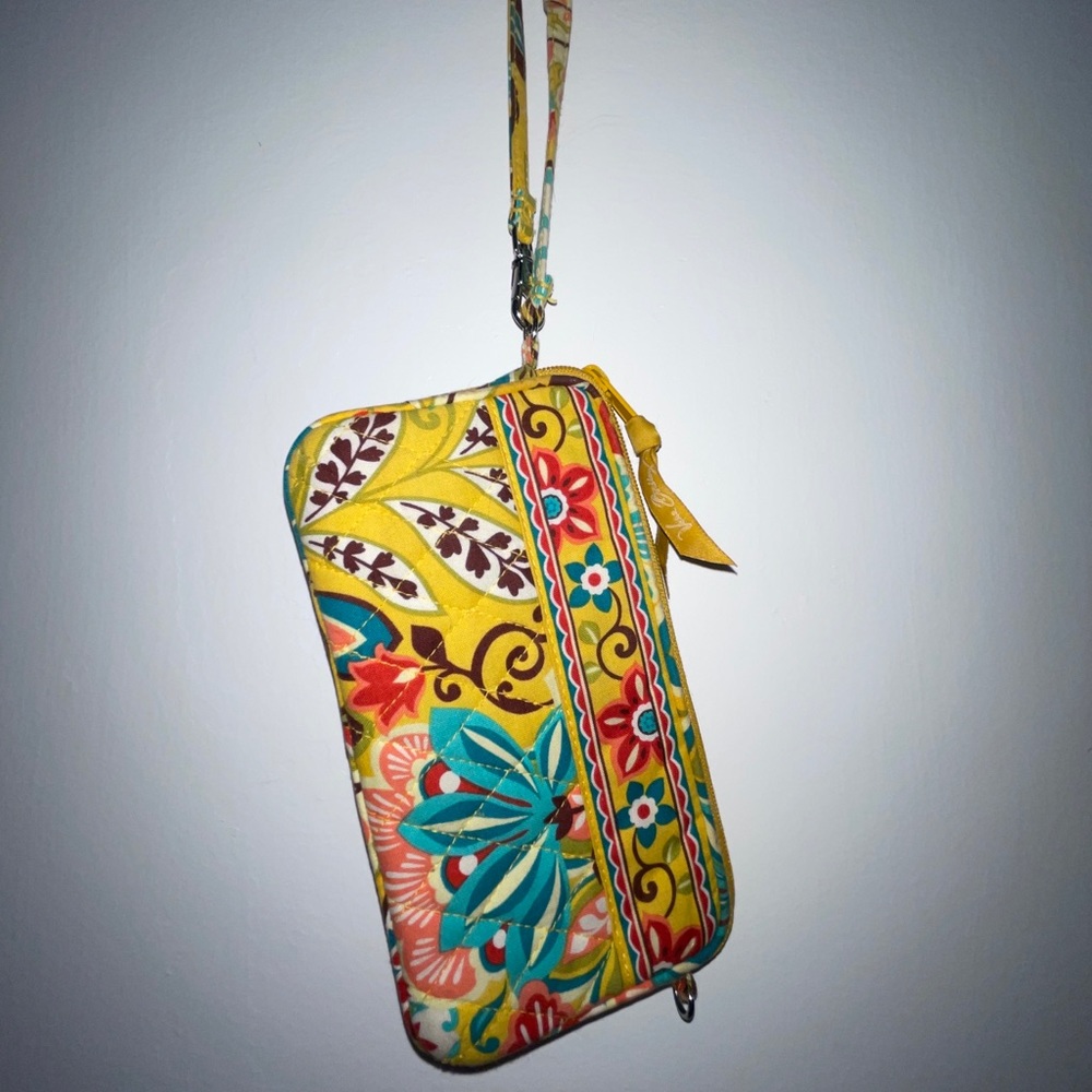Vera Bradley Yellow Wristlet